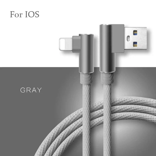 Suntaiho для кабель Lightning/usb кабель iPhone XS Max XR 8 7 6 плюс быстрая Зарядное устройство кабель для передачи данных для iPhone 5S se для iPad Зарядное устройство зарядка для айфона - Цвет: Серый