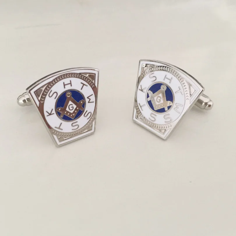 Запонки мужские серебристые в виде масонской арки 10 пар|cufflinks for mens|cufflinks
