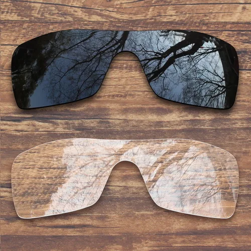 ToughAsNails Polarized Replacement Lenses for Oakley Batwolf Sunglasses- Multiple Options - Цвет линз: Black and Clear