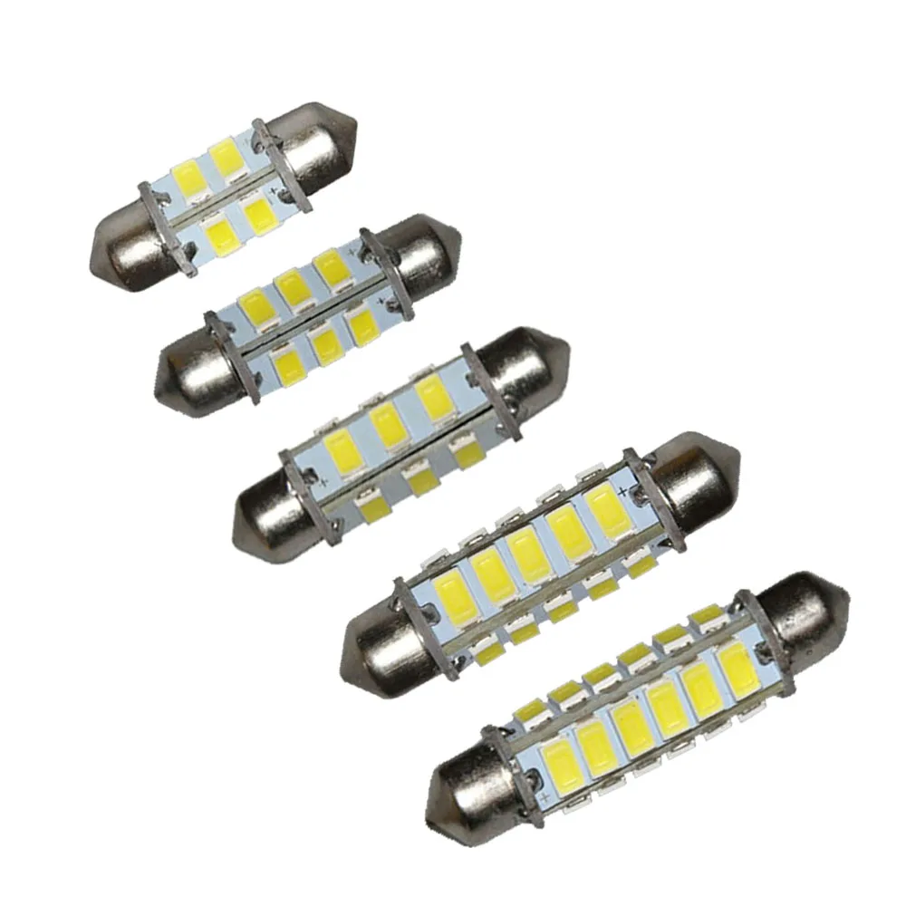 1 шт. купол гирлянды 32 мм 36 39 42 44 8 12 20 24SMD 5630 белая лампа для чтения номерного знака