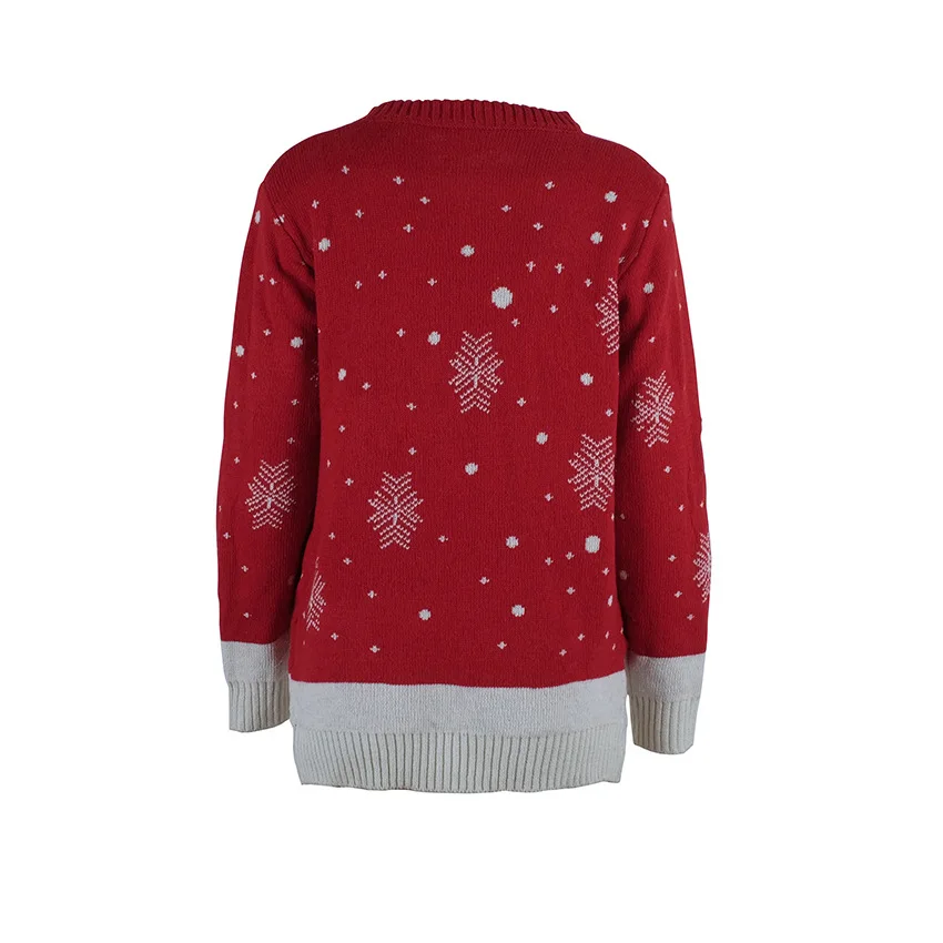 Большие размеры 4XL Уродливые Рождественские свитера джемпер Снеговик с оленем