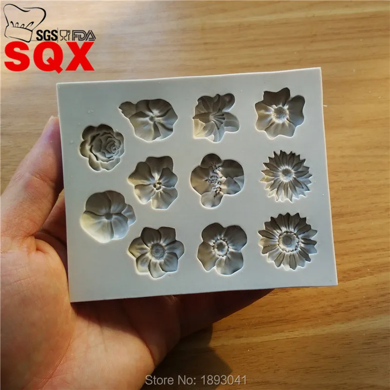 11 шт различные цветочные формы для торта инструменты украшения кухонные