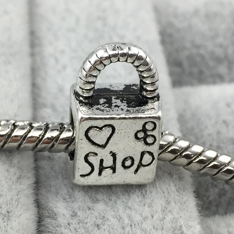 Модные DIY Ювелирные изделия сумка Шарм бусины подходят оригинальный Pandora браслет