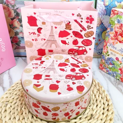 Мода мультфильм жестяная коробка для хранения аниме цветочный cookie Торты DIY Милая жестяная коробка для хранения для Детский подарок Печенье Десерт коробка для хранения - Цвет: 4