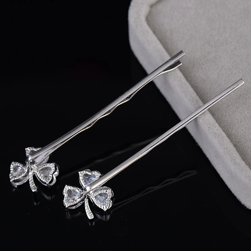 EASYA одна пара посеребренные блестящие стразы женские заколки для волос девочек