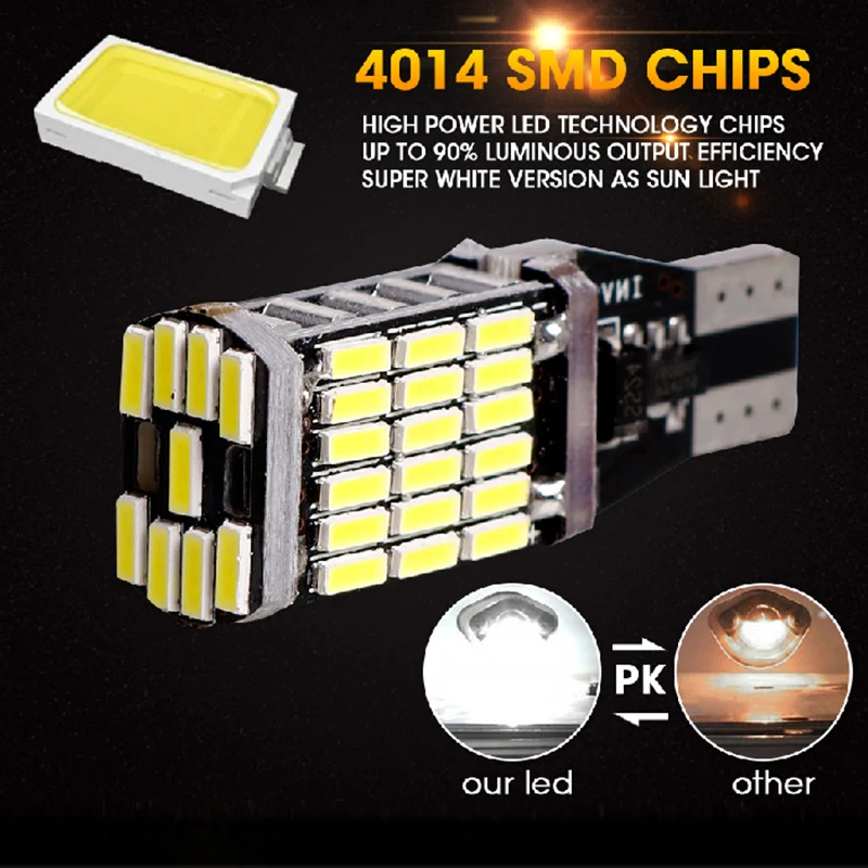 HLXG 2x T15 921 912 W16W парковочная SMD DC лампа с поворотным сигналом резервная обратная