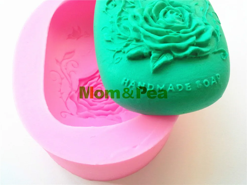 0341 бесплатная доставка силиконовая форма для мыла Mom & Pea Love Rose украшение торта 3D