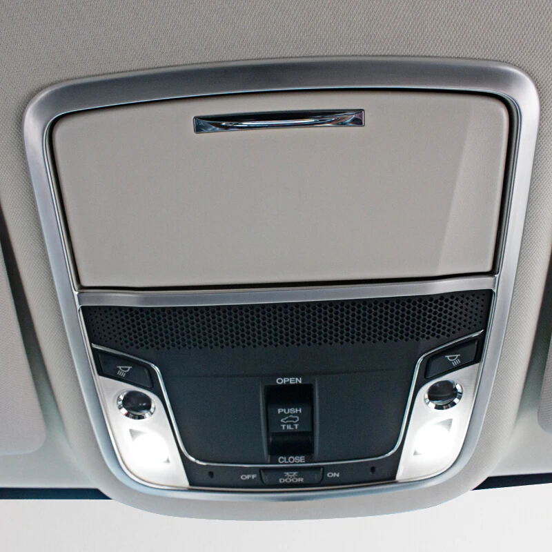 

For Honda Odyssey 2015 2016 Auto accessories ABS Chrome Front Reading light lamp switch button panel frame Cover Trim Stickers