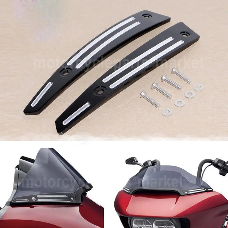 Мотоцикл 4 5 &quotи 9 5&quot волна лобовое стекло ветровое для Harley Road Glide FLTRUSE FLTRXS FLTRU 1998-2017