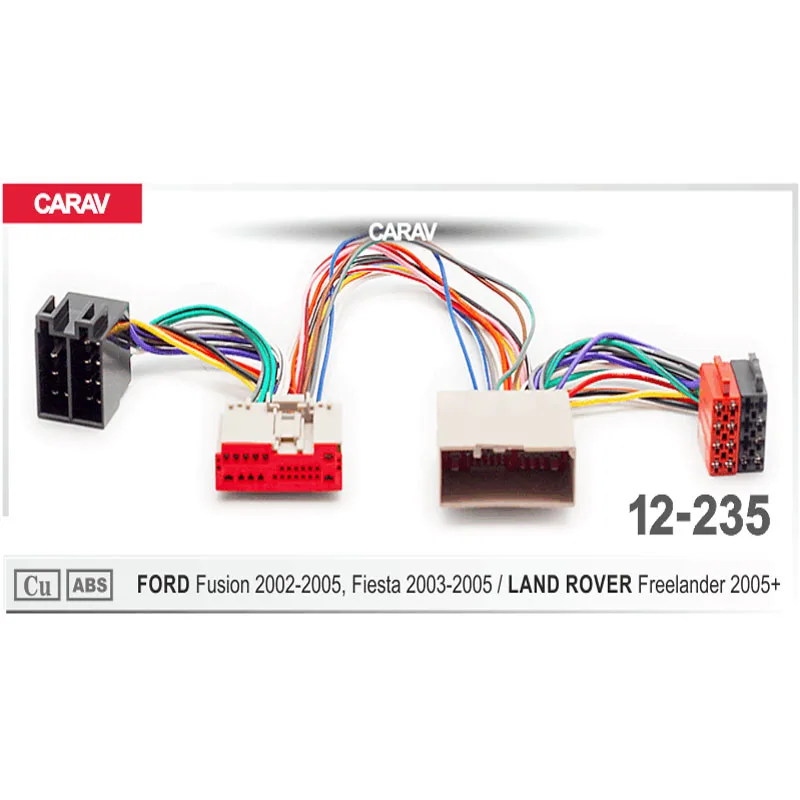 Кабель адаптера CARAV 12 235 ISO T образный кабель для FORD Fusion LAND ROVER Parrot вездеходный