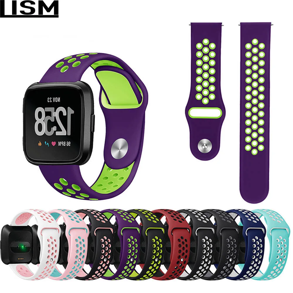 Strap Bands Silicone for Fitbit Versa Adjustable Sport Wrist Band Watch with Air Holes Mi 2 Dropshipping Bracelet | Электроника