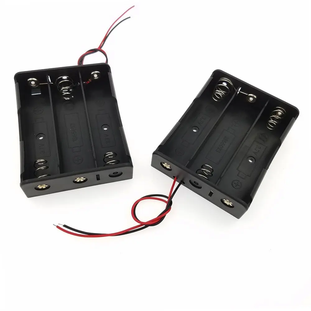 10pcs/lot 18650 battery box with line 3 section lithium series charge(excluding battery) | Обустройство дома