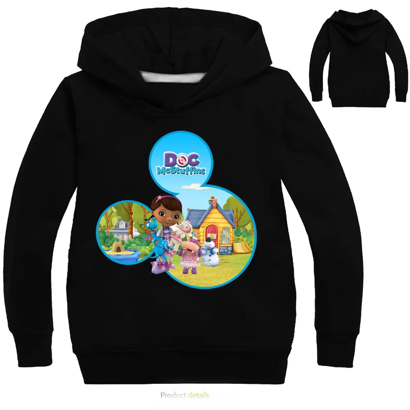color 1 Z& Y/ г. Осенне-весенняя куртка для детей от 2 до 14 лет Одежда с героями мультфильма «Доктор Плюшева» Детские толстовки для маленьких девочек Детская рубашка с длинными рукавами - Цвет: color 1