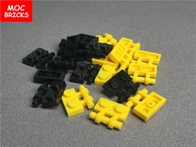 20 шт./партия кубики MOC Plate модифицированные 1x2 с ручкой на боковых концах подходят