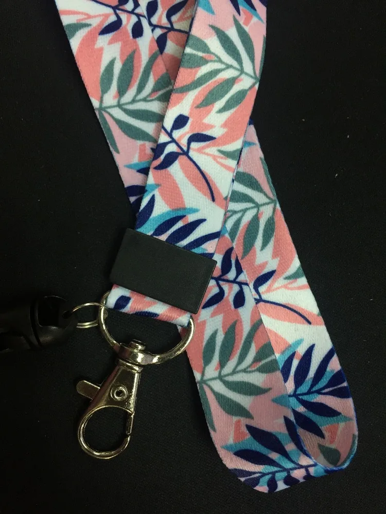 Милый шнурок с листьями ремешок на шею для ключей удостоверения личности