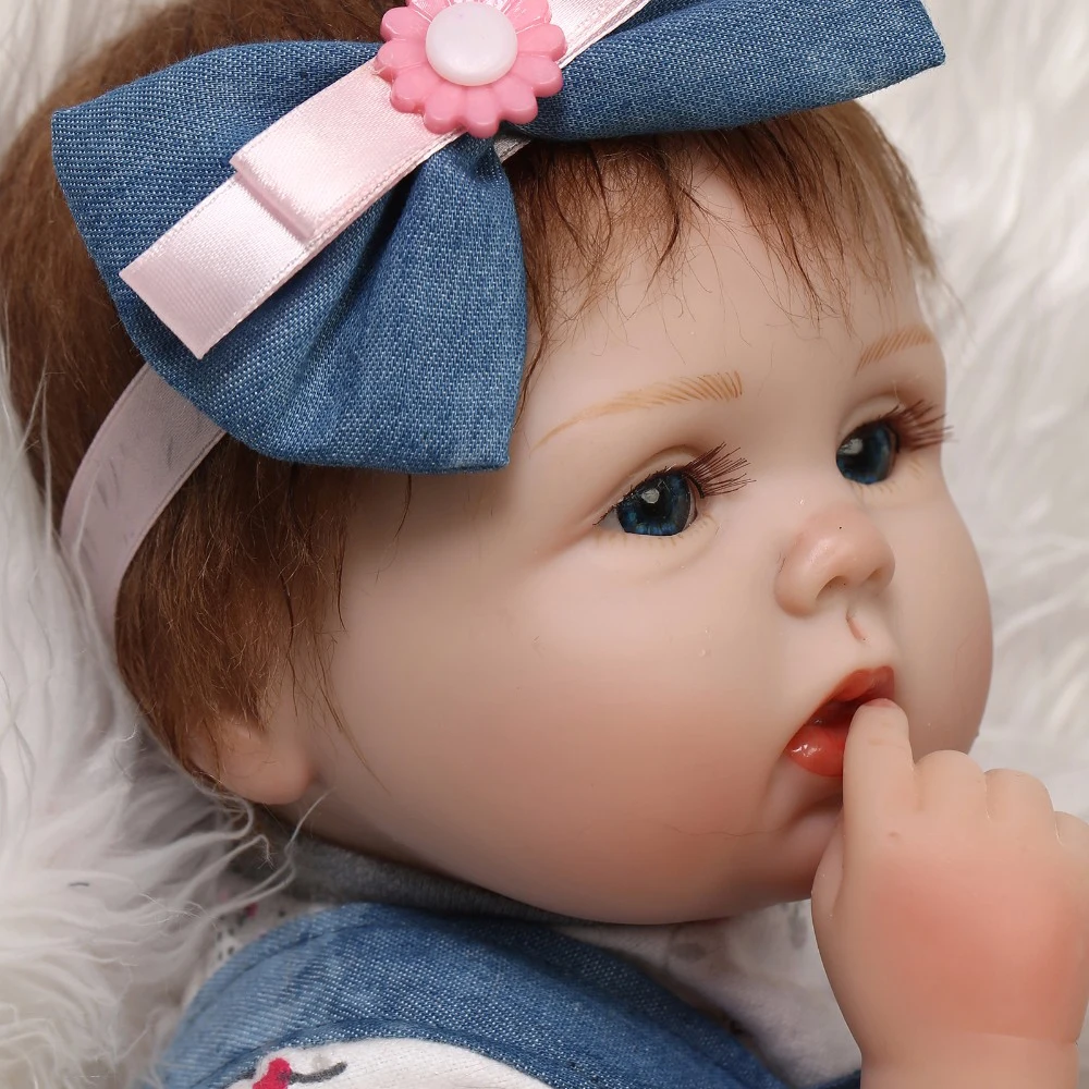 Реалистичная кукла-младенец 16 дюймов набор ручной работы полностью силиконовая