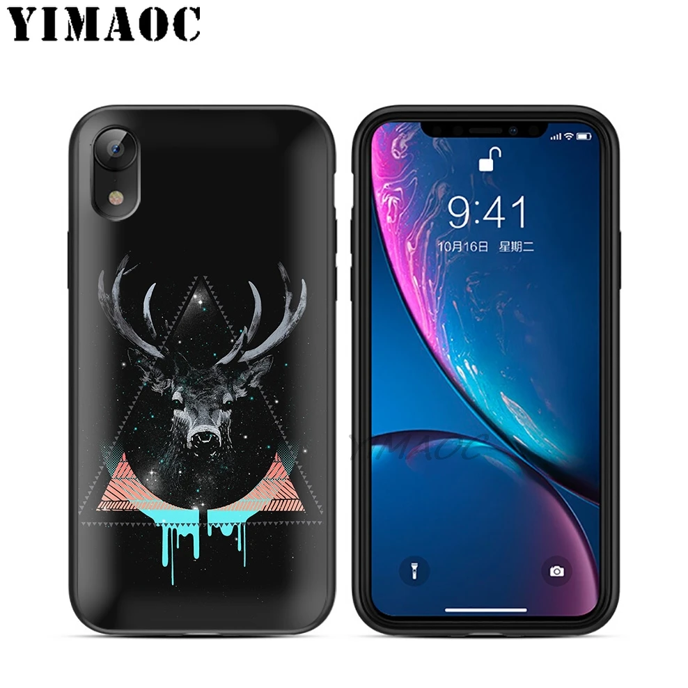 YIMAOC Утка Олень черный мягкий Уретановый Термопластик (tpu) Черный силиконовый