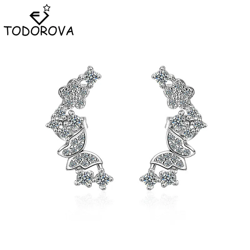 Тодорова нежный кубического циркония с открытыми пальцами и кристальной