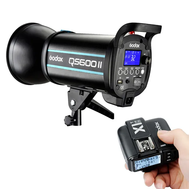 Студийный стробоскопический светильник Godox QS400II 400 Вт, студийный моно светильник+ X1 2,4G, беспроводной передатчик для студийных фотографов CD05 T03