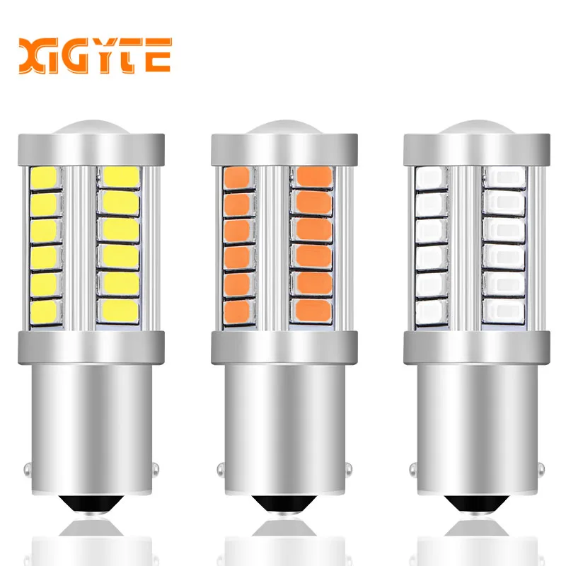 1 шт. 1156 P21W BA15S 33 SMD 5630 5730 СВЕТОДИОДНЫЙ Автомобильный резервный светильник лампа