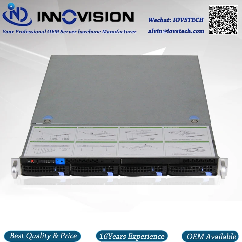 Серверный корпус с поддержкой hotswap 1U 4 клиентский barebone X15504|storage server|server 1u1u server |