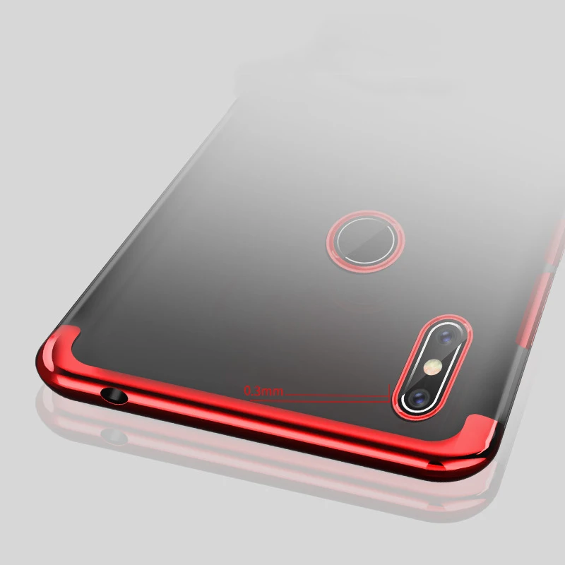 Luxury Plating Soft Cases for Xiaomi Mi 6X A2 Case Transparent Siliocone Cover Bumper Mi6X MiA2 5.99'' Funda |