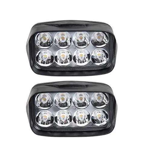 2Pcs 8Led AmmToo мотоциклетный головной светильник светодиодный противотуманный Точечный светильник 4WD 16 светодиодный для автомобиля мотоцикл трактор светильник внедорожный внедорожник Рабочая лампа ATV 12 В 24 В - Цвет: 2Pcs 8Led