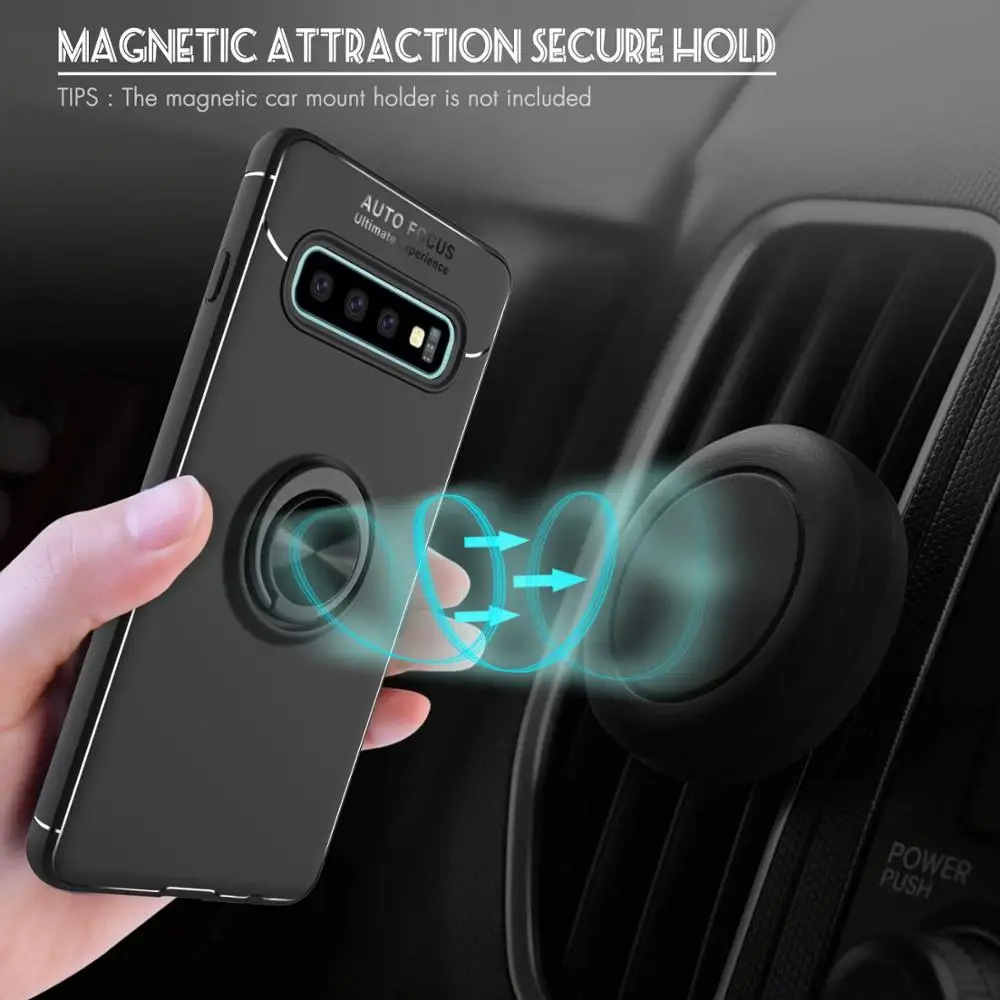Чехол с подставкой для samsung Galaxy S10 S9 S8 Примечание 10 плюс S10e Крышка для samsung A70 A50 A40 A30 A20 A10 A7 A9 A6 кольцо чехол