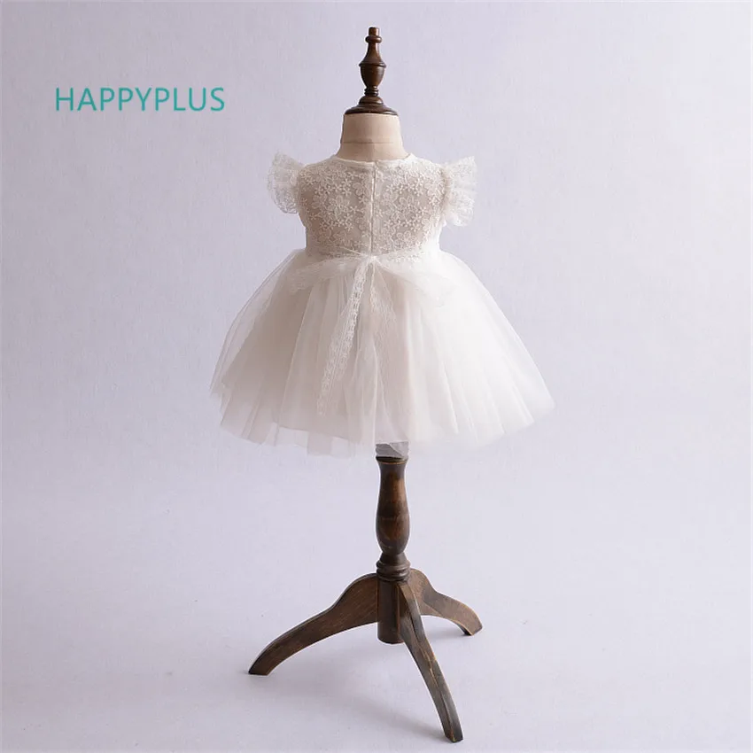 HAPPYPLUS/Летняя одежда для маленьких девочек платье дня рождения кружевное на
