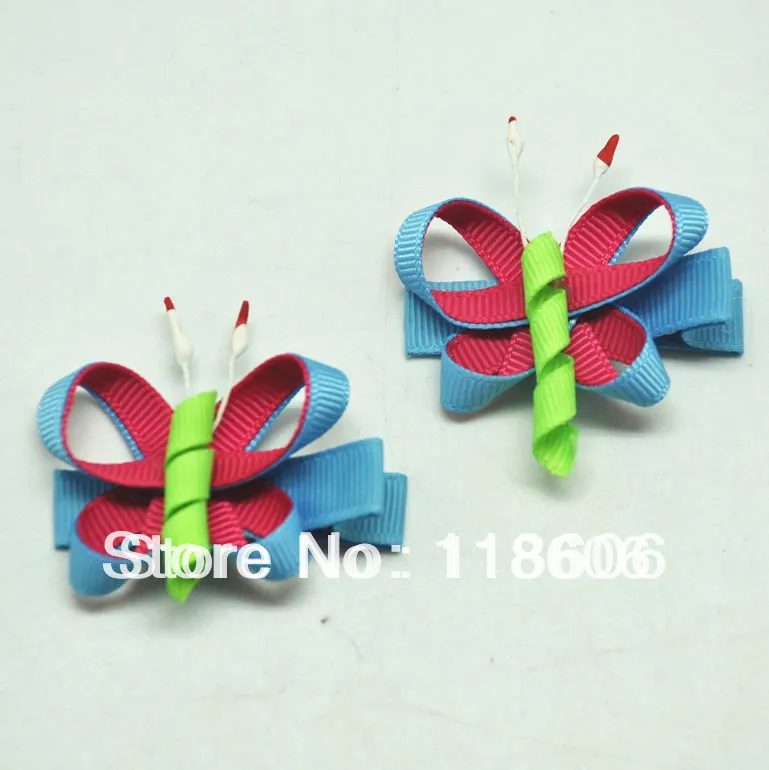 100 шт. заколка для волос в виде бабочки маленькой девочки|hair clip|ribbon sculptureclips for hair |