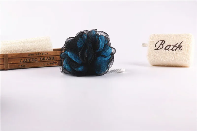 1 шт. Mrosaa Ванна губчатая сетка отшелушивающий Душ пуф банные шарики полотенца очиститель тела душ Губка Ванна мяч аксессуары для ванной комнаты