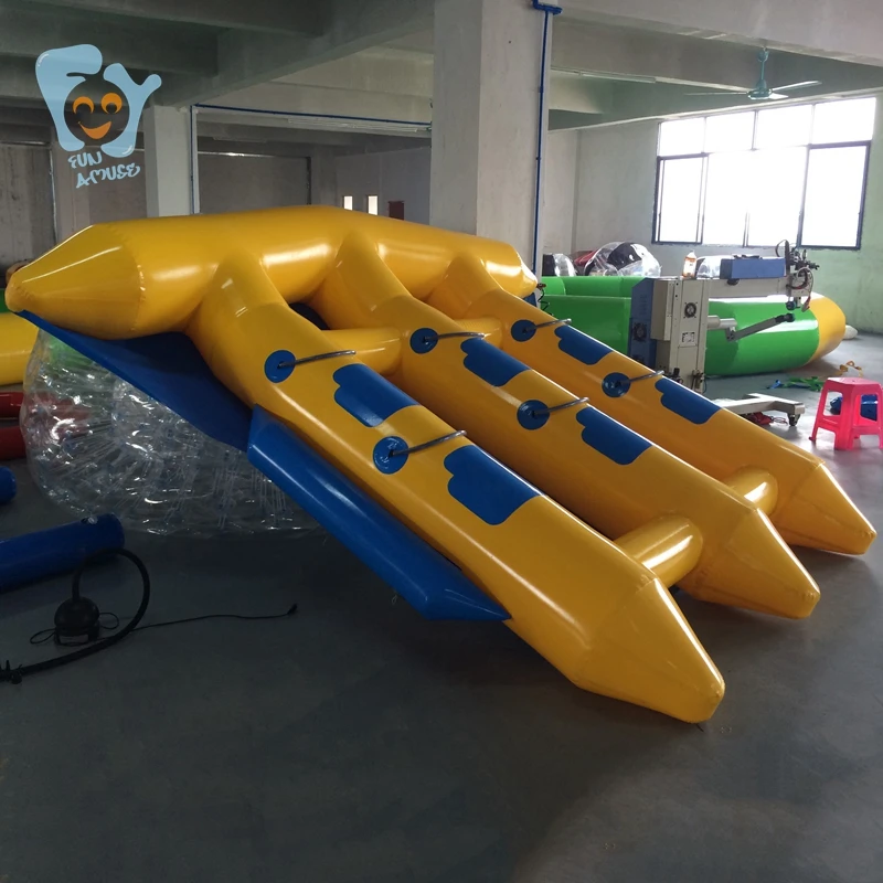 Двойная надувная Летающая Рыбная труба буксируемая рыбацкая лодка аквапарк |