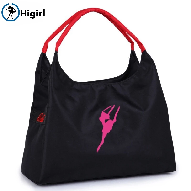 Free Shipping Women Black Pink Ballet Tote Bags Adults Rose Red Waterproof Canvas Big Dance Bag Yoga Handbag AS8626 | Тематическая