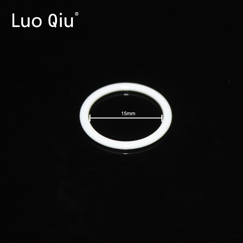 Luo Qiu 500 шт./упак. 15 мм кольцо пряжка для бюстгальтера белое нижнее белье аксессуары