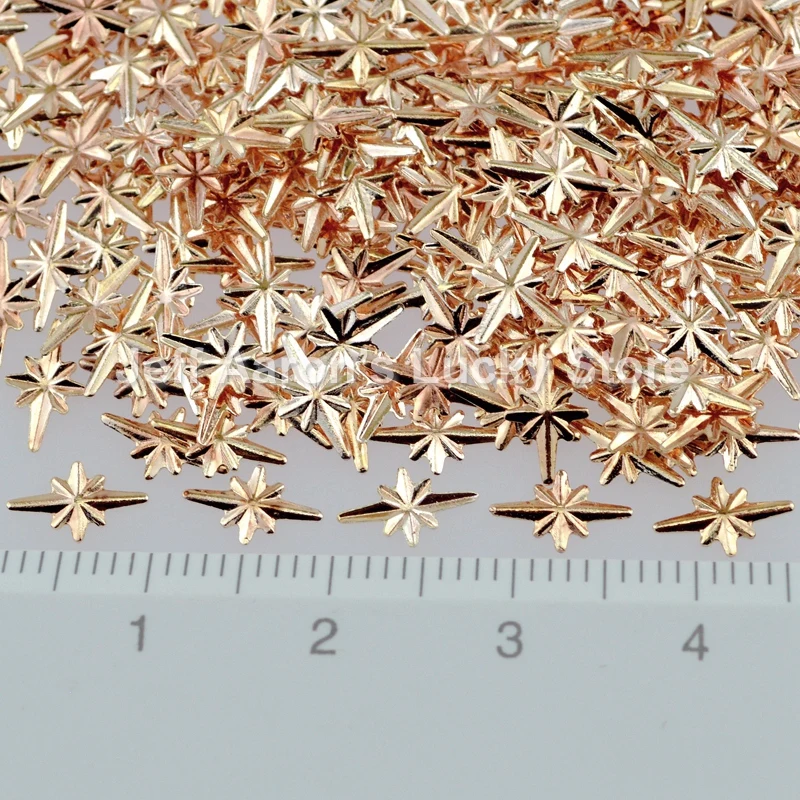 Металлические шпильки для дизайна ногтей цвета шампанского 500 шт. аксессуары