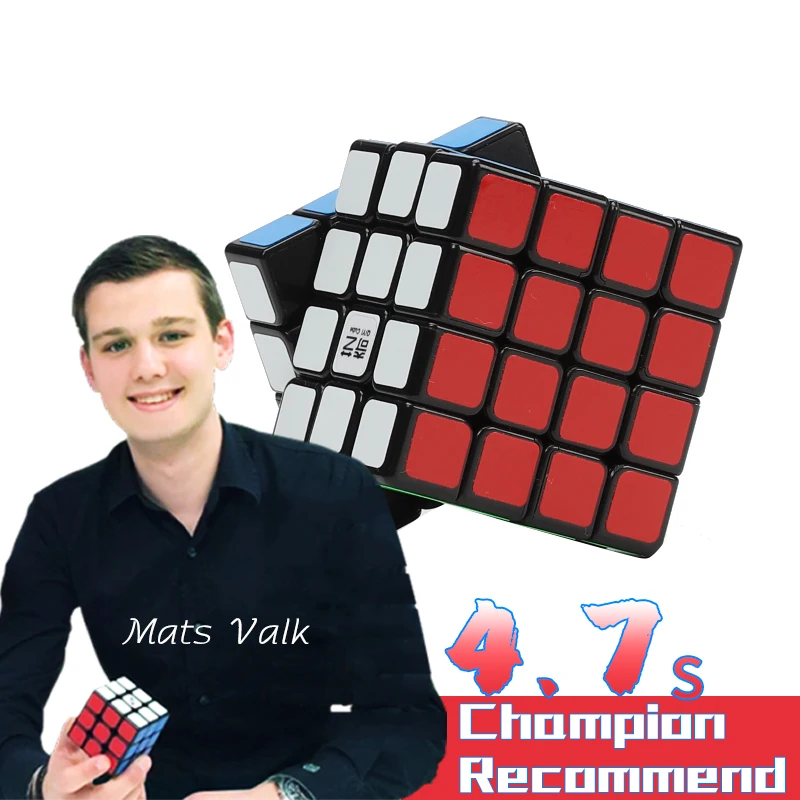 4X4X4 5x5x5 профессиональные скоростные Волшебные кубики пазлы с наклейками соревнования скорость головоломки Кубики Игрушки для детей