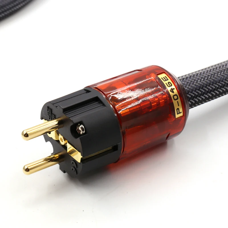 Hifi 5N OFC чистая медь твердый сердечник европейская версия кабель питания с P 04E/C 046