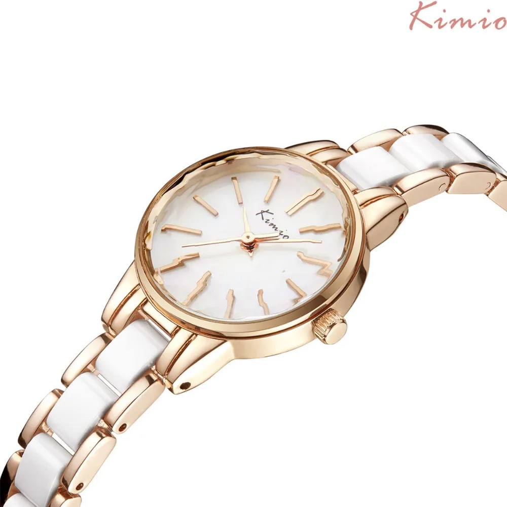 Kimio Женские часы Класса Люкс Top brand Элегантный Алмазов Из Нержавеющей стали