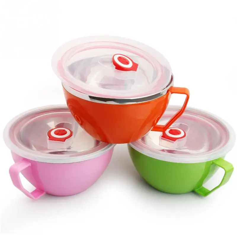900ml Food Container Kitchen Accessories Stainless Steel Lunch Box Large Capacity Soup With Handle | Дом и сад