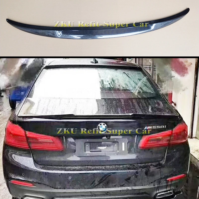 Углеродное волокно передний бампер задний диффузор спойлер для BMW 5 серии G30 G38 528Li