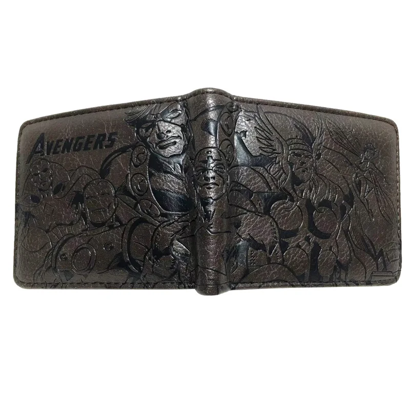 B-04 Высококачественный Женский кошелек Comic The Avengers Супермен Чудо-Женщина Кошельки и кошельки с застежкой-молнией монета Карманный с отделениями для карт держатель - Цвет: B-04
