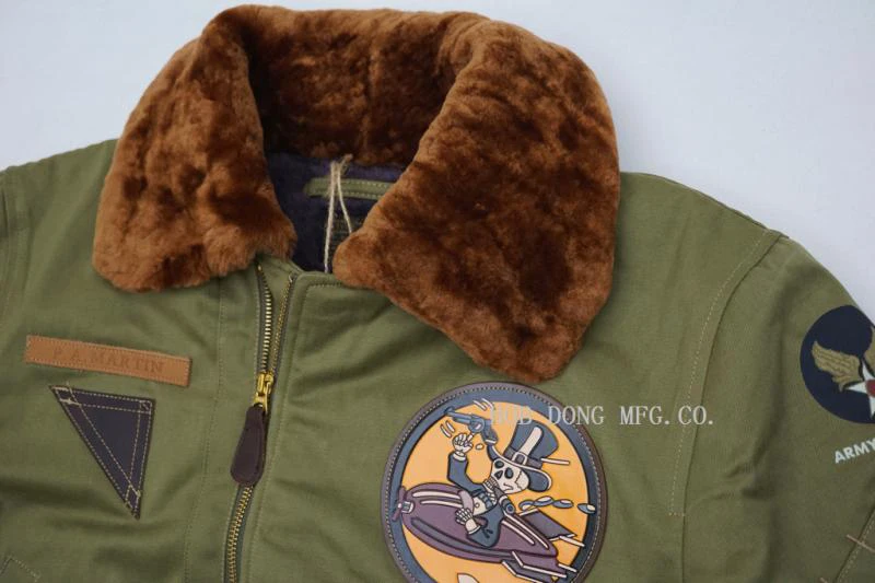 BOB DONG USAAF B-15A летная куртка винтажная американская армейская Мужская Летающая куртка-бомбер B-15