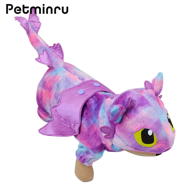 Petminru, 3 цвета, костюмы для домашних животных, кошек, собак, летающий дракон, одежда для собак на Хэллоуин, теплое забавное пальто, одежда для домашних животных, костюм