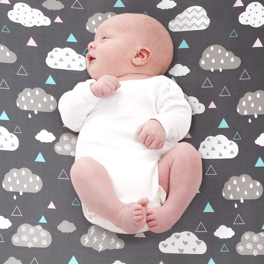 2 шт. простыня для детской кроватки с мультяшным принтом|Наволочка| |