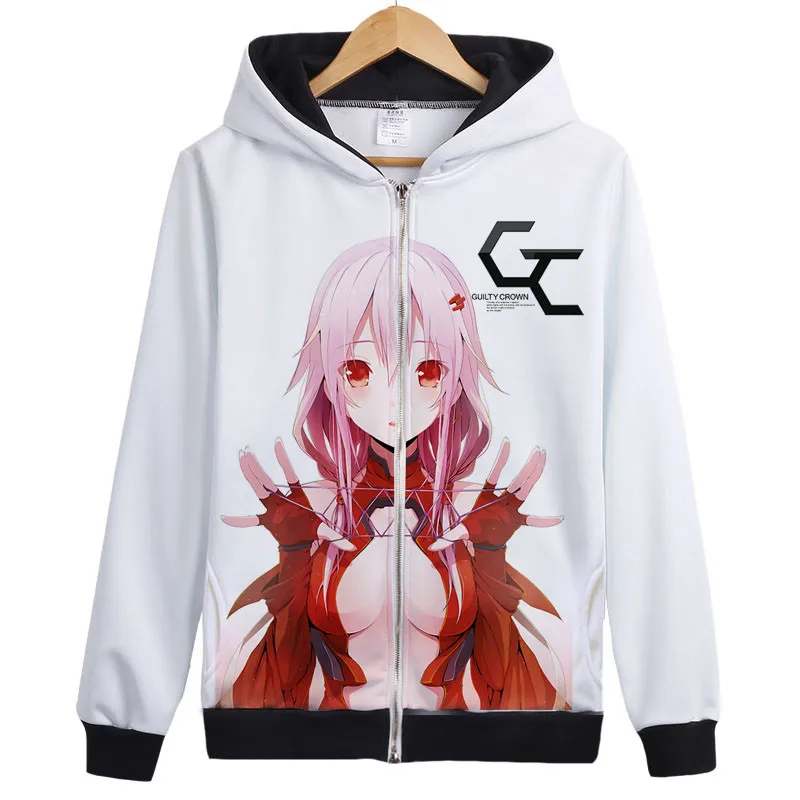 Худи guilty crown inori yuzuriha ouma shu карнавальный костюм толстовка с капюшоном куртка