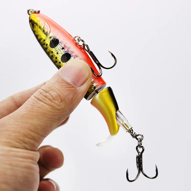 1pc Propeller Tractor Fishing Lure 13g/9cm Hard Bait Floating Water Pencil Outdoor Topwater Whopper plopper Tackle Hot | Спорт и