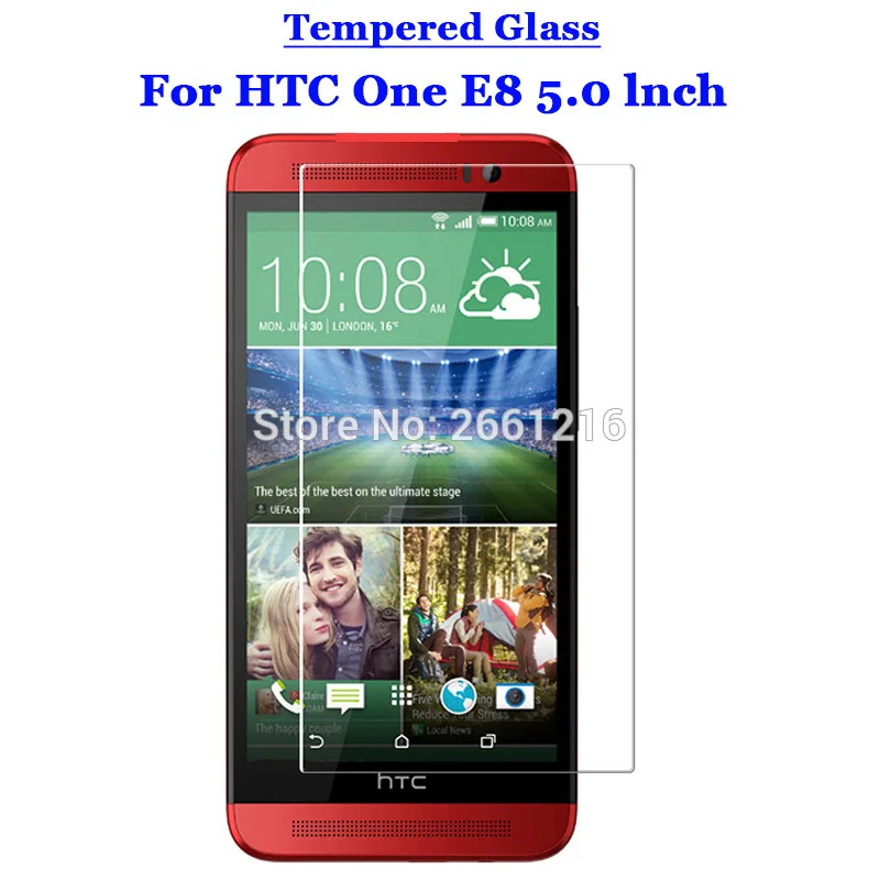Закаленное стекло 9H 2.5D для HTC One E8 Премиум Защитная пленка экрана / Ace Dual Sim 5 0&quot|screen