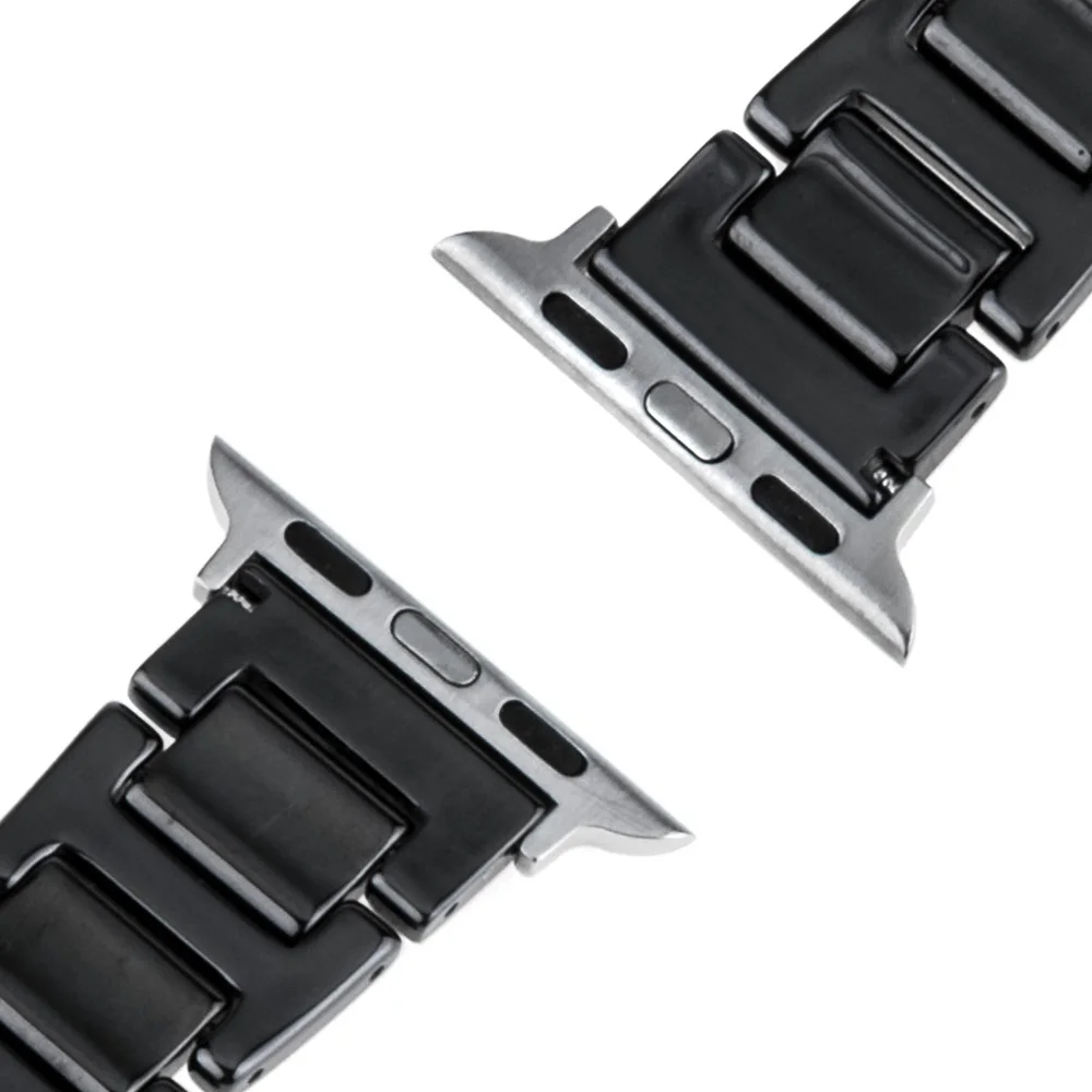 Полностью керамический ремешок для часов 38 мм 42 iWatch Apple Watch спортивный с пряжкой