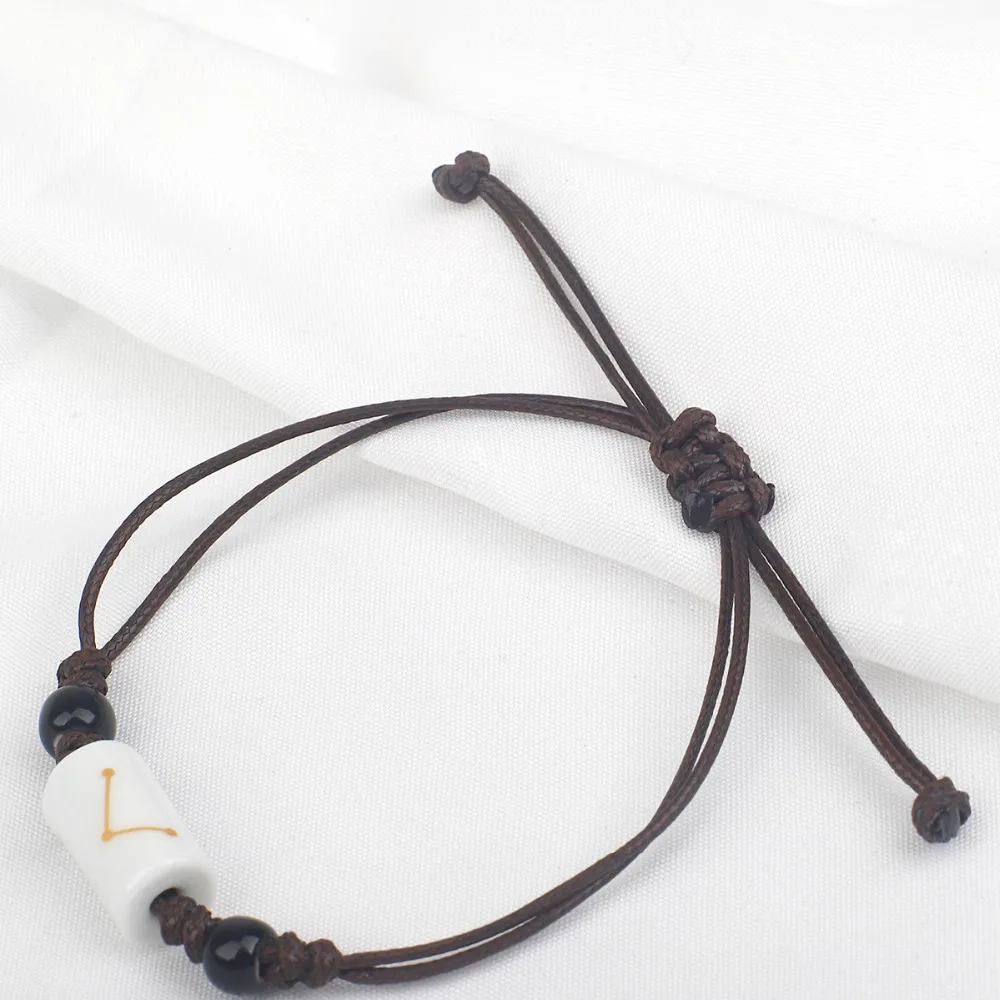 Новинка 12 созвездий браслеты с шармами астрология керамические для мужчин