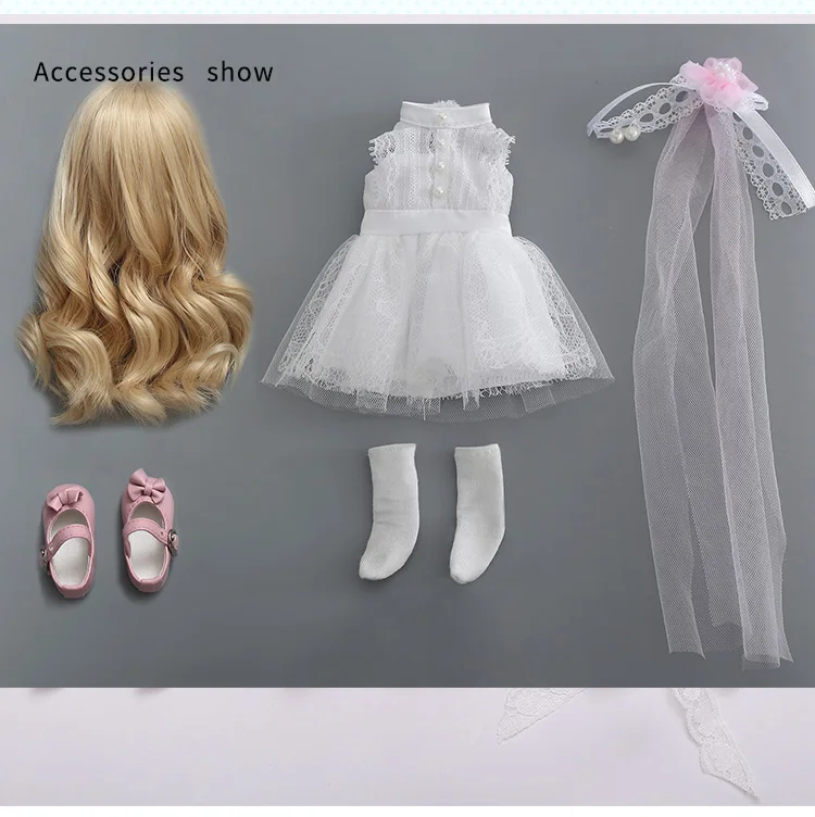 Linachouchou Мари костюм Fullset BJD SD 1/6, с круглым вырезом, для девочек Oueneifs Yosd Littlefee игрушки из полимера глаза